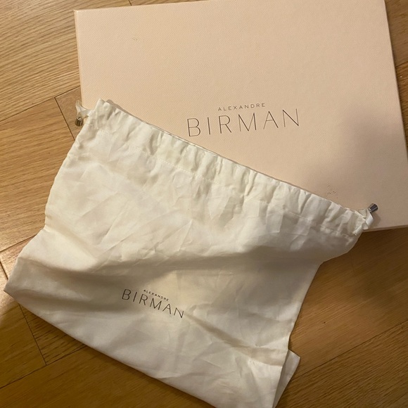 Alexandre Birman Blue Suede Clarita Bow Sandals Block Heel Size 37 - Picture 5 of 5